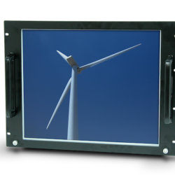 8U frame with 19" LCD monitor
