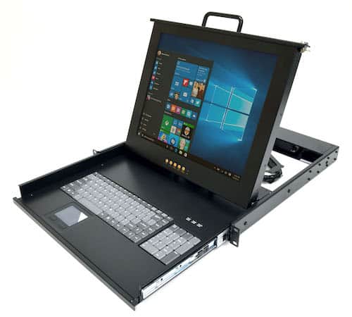 1U keyboard with 17" LCD