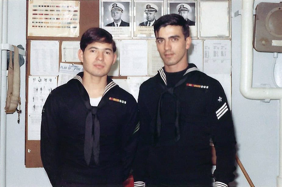 Lou Cetrangelo while serving in the US Navy