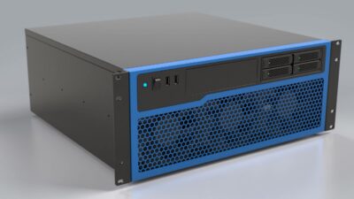 High-airflow custom 4U chassis